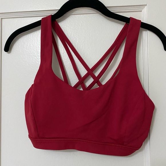 Lululemon free to be serene bra scarlet red size 6 - Picture 2 of 3
